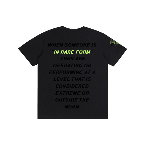 Black and Neon Green Form